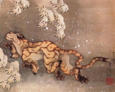 katsushika-hokusai-vecchia-tigre-nella-neve
