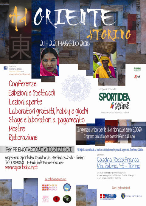 "Ad Oriente di Torino" 21 maggio 2016 conferenze con Valter Vico e Gianpiero Brusasco